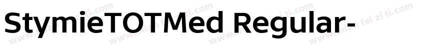 StymieTOTMed Regular字体转换